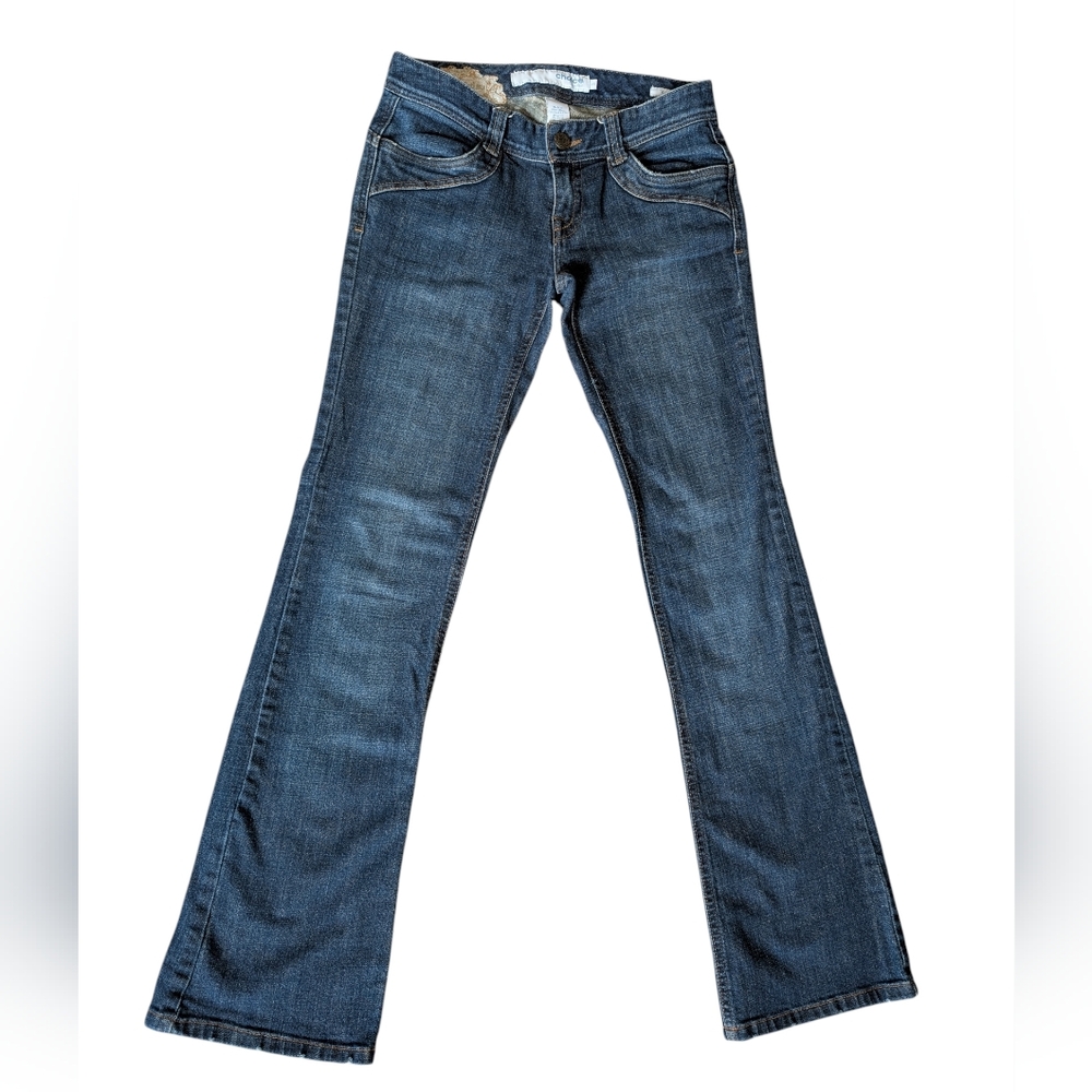 Calvin Klein Choice Women's Blue Jeans Low Rise True Boot Size 26 Vintage 04-06